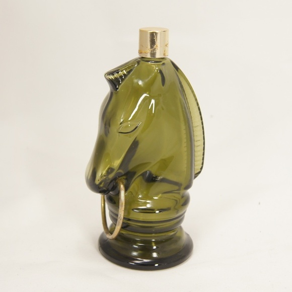 Vintage Other - Vintage  70s Green Avon Horse Glass Perfume Bottle